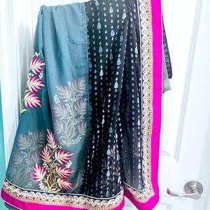 Indian wedding deginer saree sari Lengha